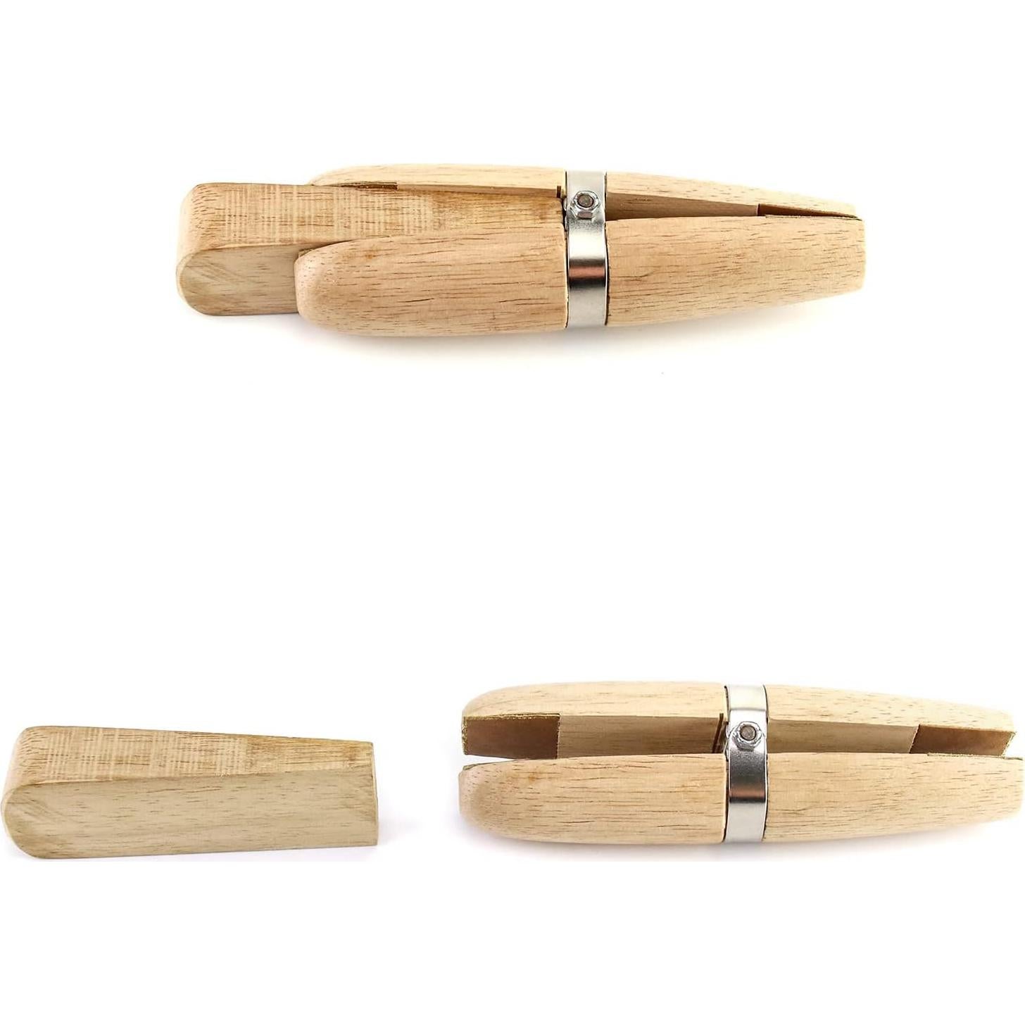 Abrazadera de Madera QWORK WD5534 para Joyería y Grabado