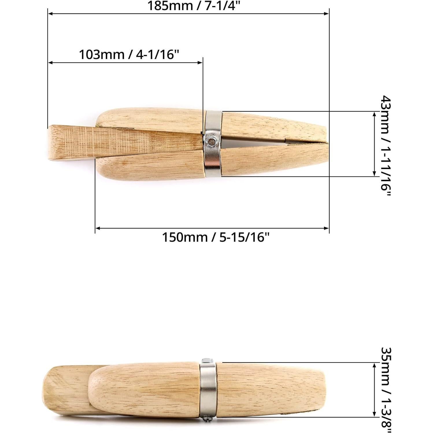 Abrazadera de Madera QWORK WD5534 para Joyería y Grabado