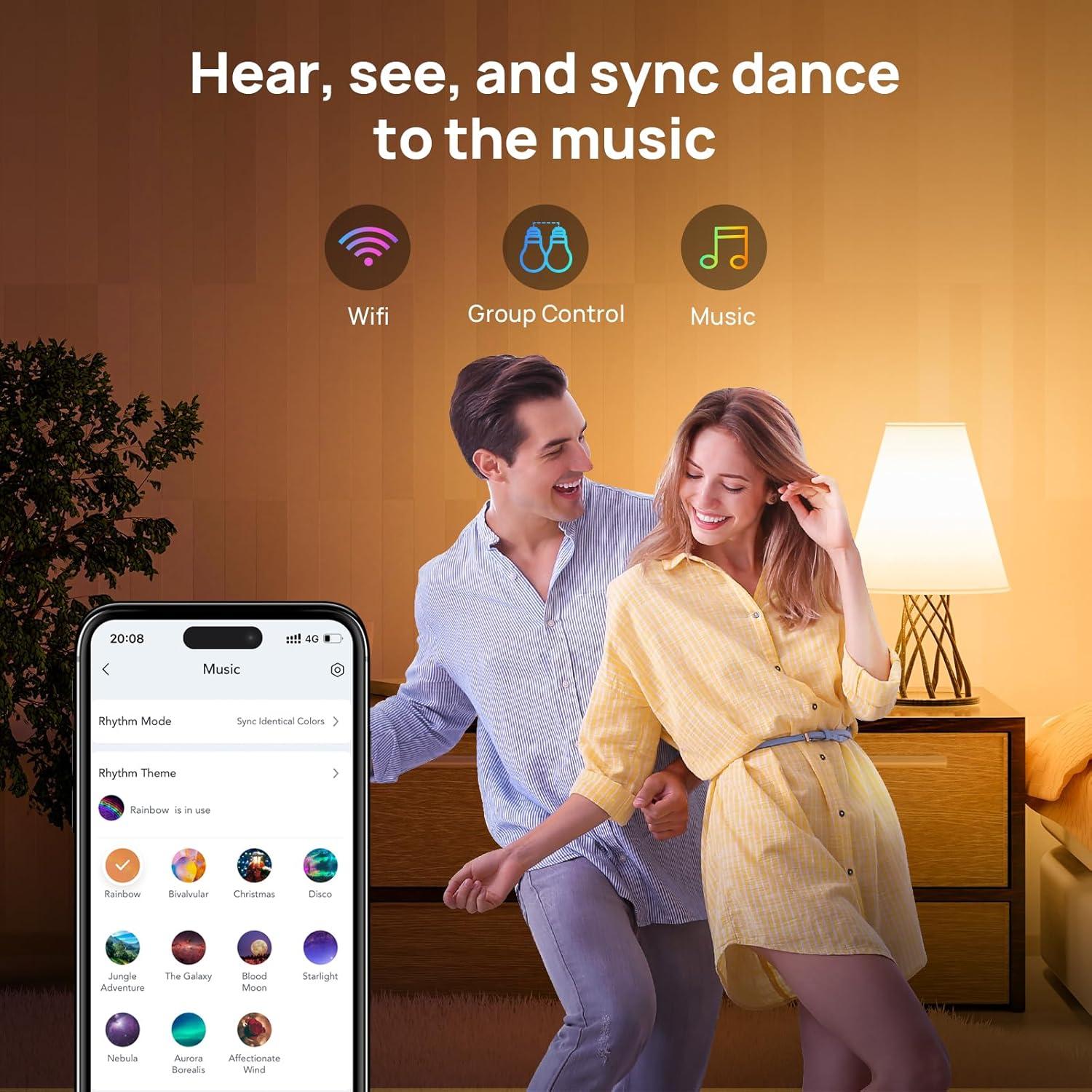 Bombilla Inteligente Consciot A19 E26 WiFi Bluetooth 9W RGBTW