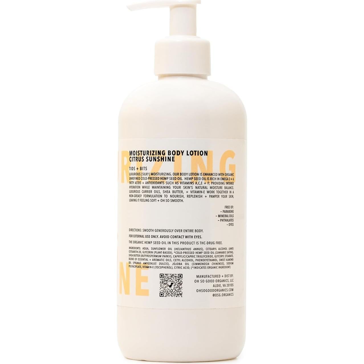 Loción Corporal Hidratante OH SO GOOD 473 ml - Cañamo Orgánico