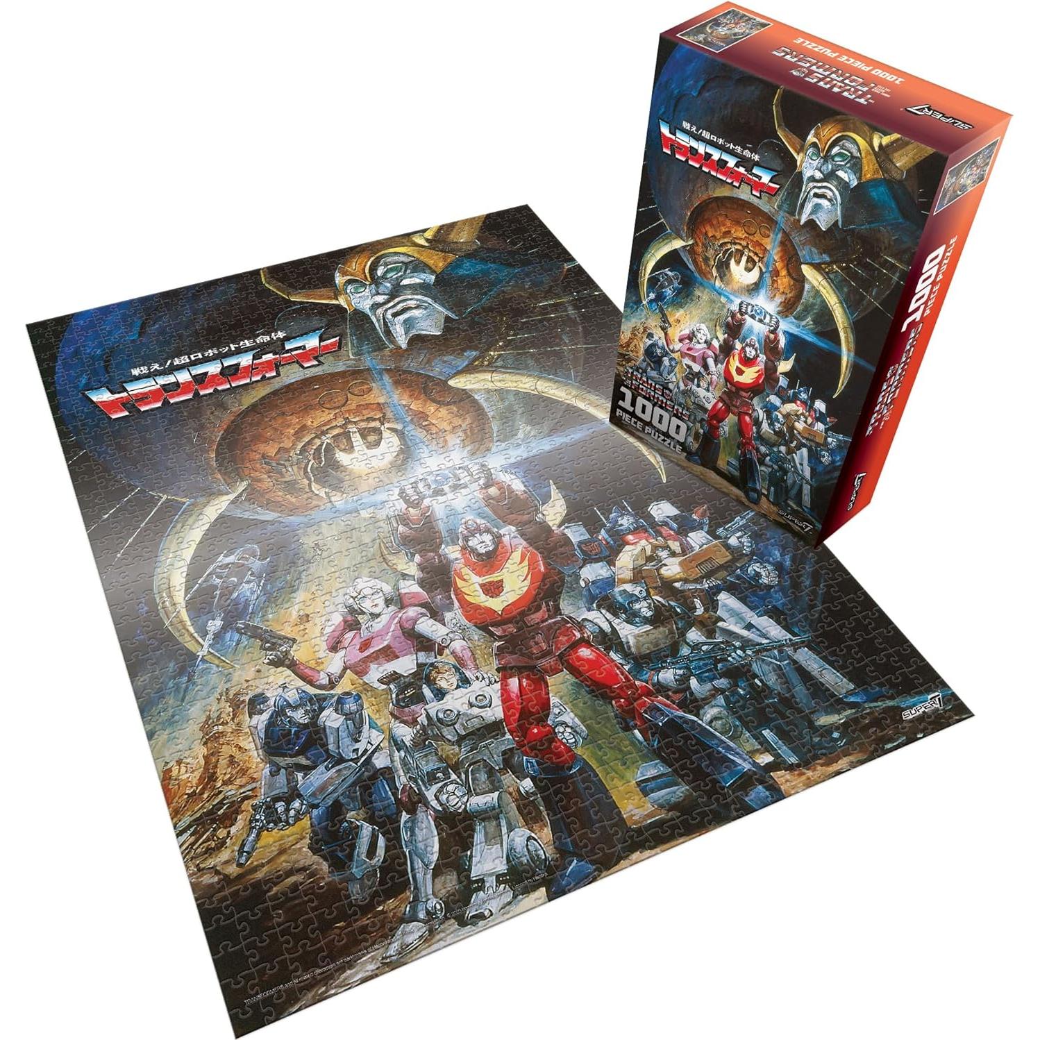 Puzzle Transformers Super7 1000 Piezas Póster Japonés '86