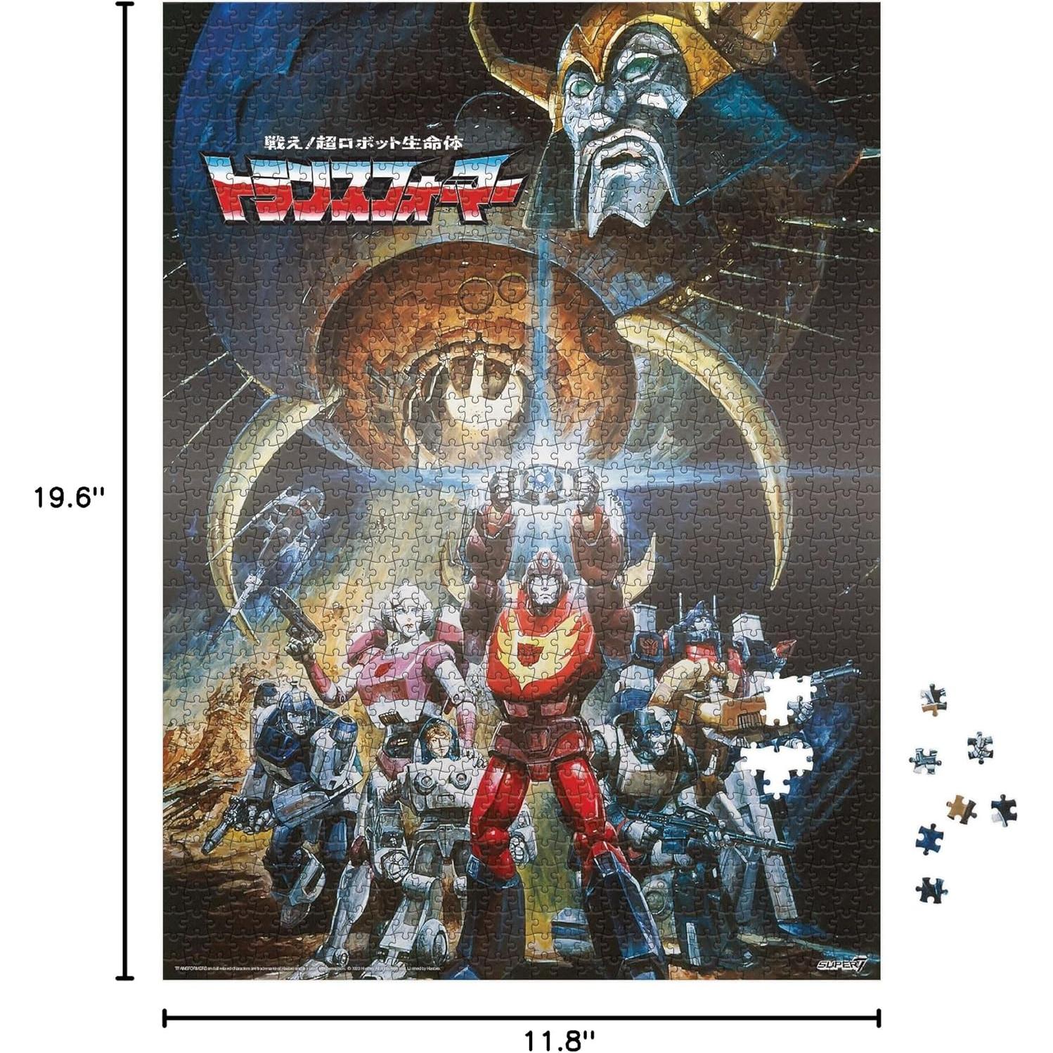 Puzzle Transformers Super7 1000 Piezas Póster Japonés '86