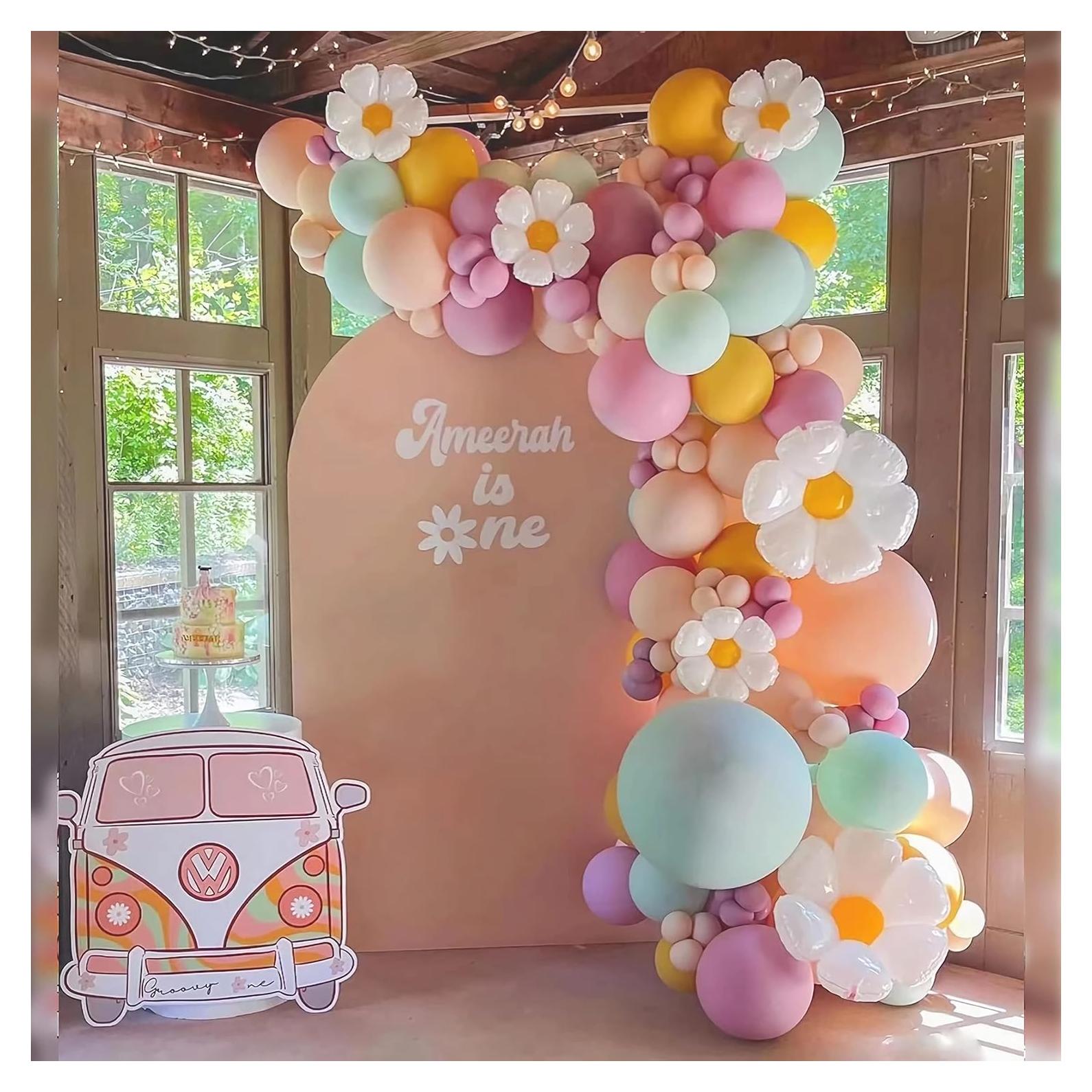 Kit Guirnalda de Globos Daisy 140Pcs Beliueyes Macaron