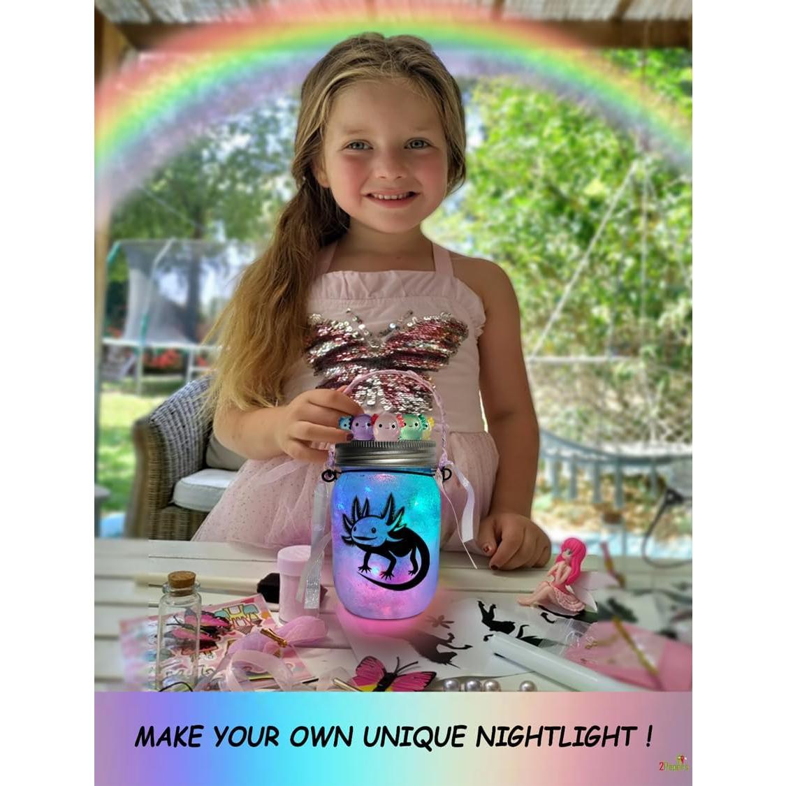 Kit de Manualidades Luz Nocturna Axolote 2Pepers DIY 10.45cm