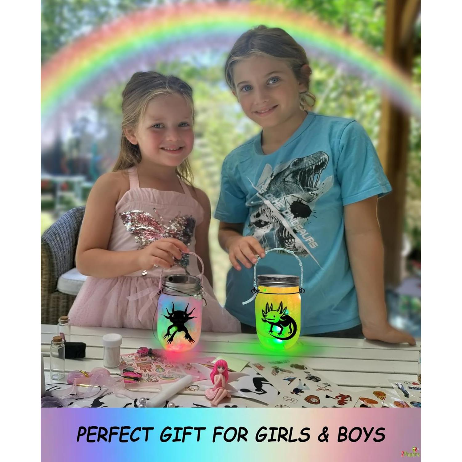 Kit de Manualidades Luz Nocturna Axolote 2Pepers DIY 10.45cm