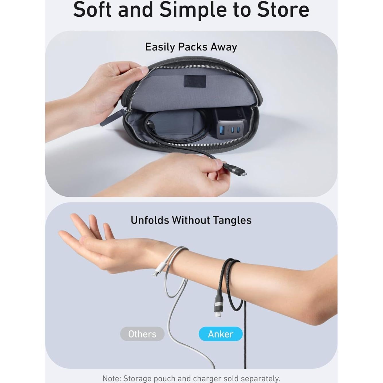 Cable USB C a Lightning Anker 91.44 cm Carga Rápida Reciclado