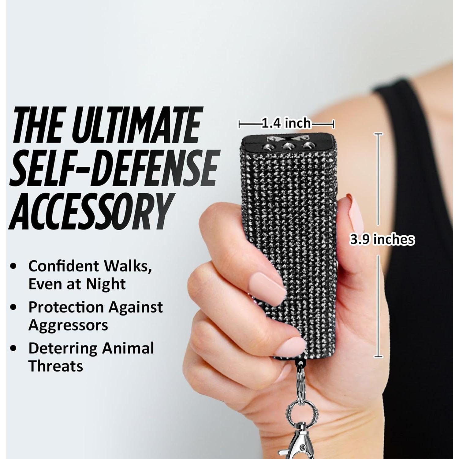 Mini Pistola de Choque Llave Guard Dog Brillante USB Recargable