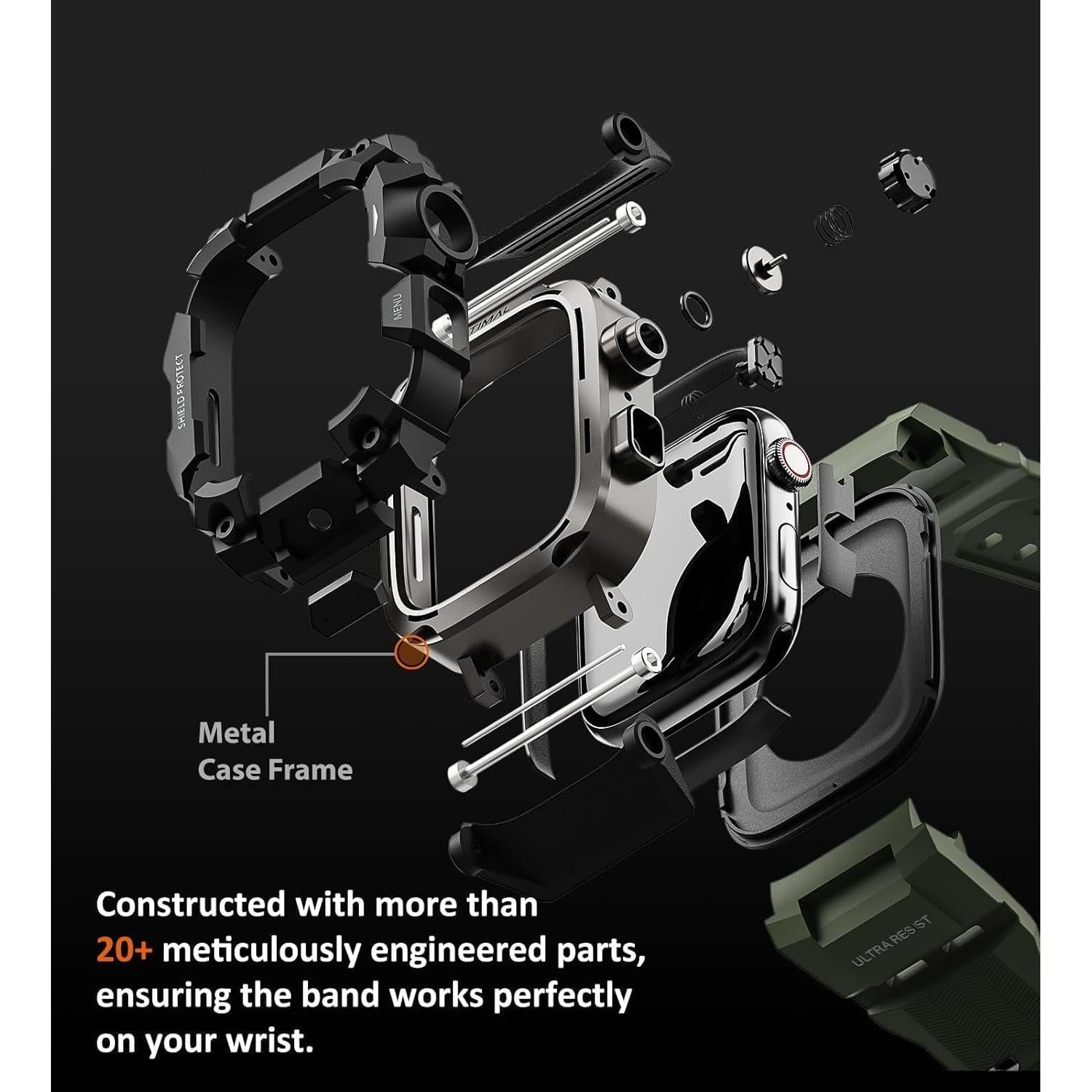 Funda Resistente Ultimal para Apple Watch 44mm Verde Militar