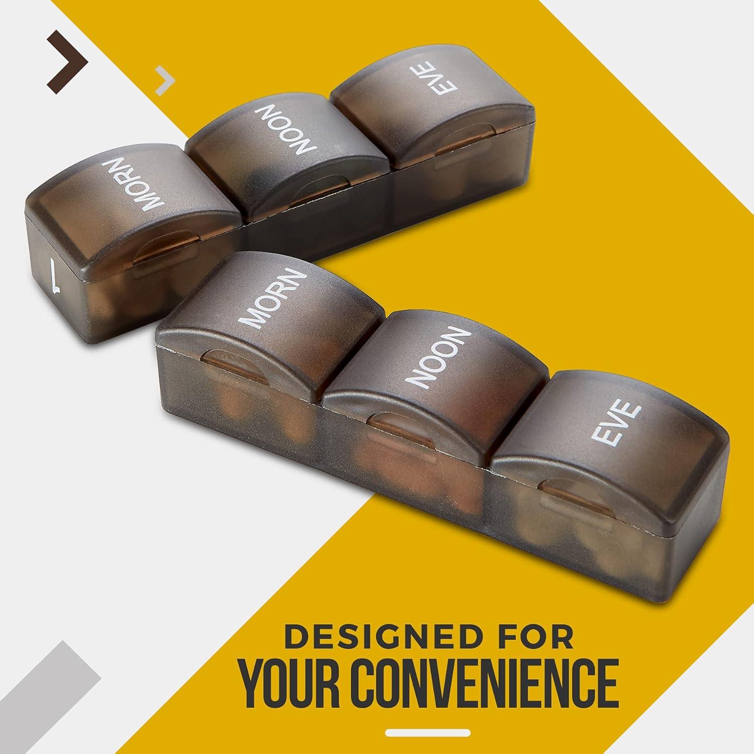 Organizador de Pastillas Mensual MEDca - 32 Compartimentos Negro