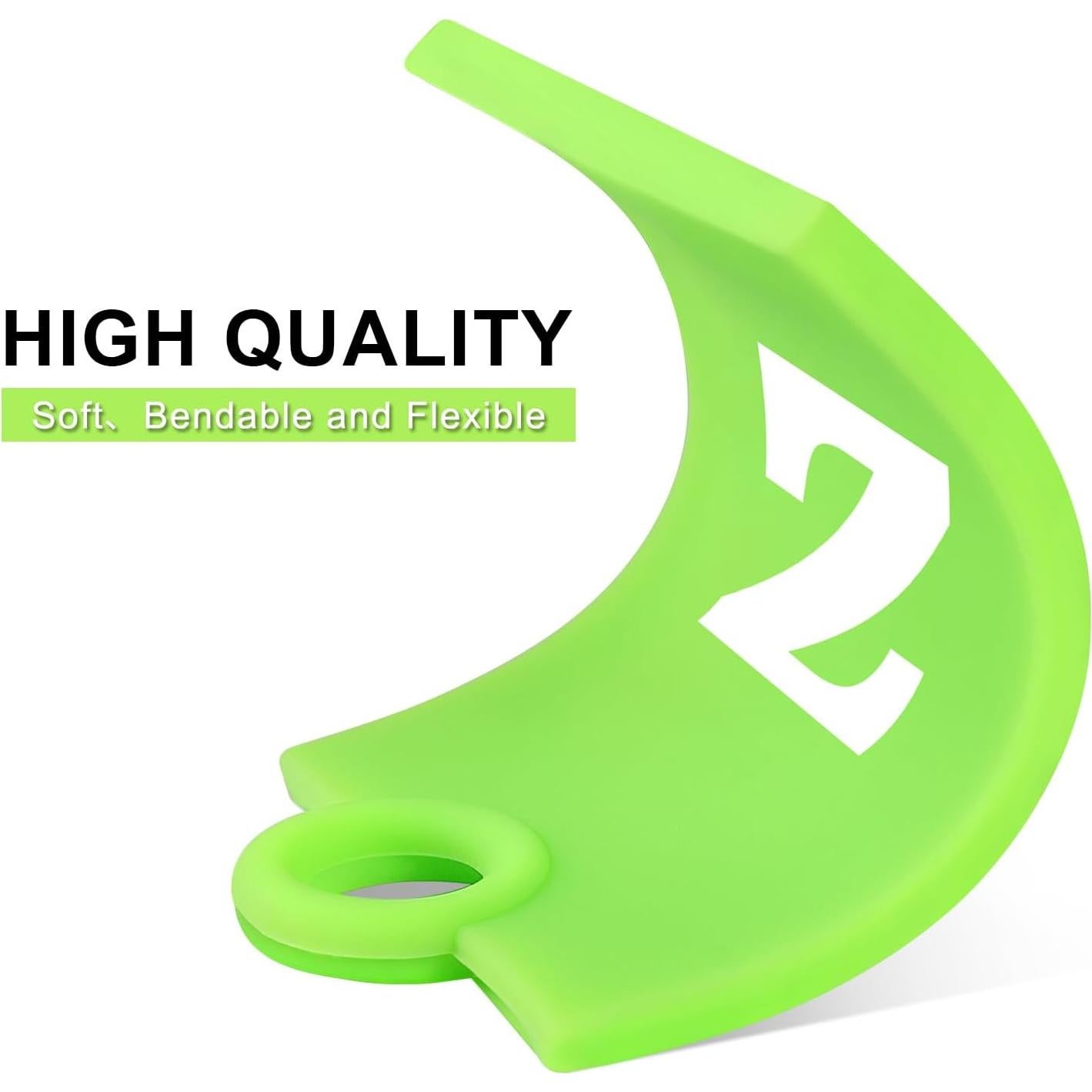 Etiquetas de Equipaje Vigorport Silicona Verde Letra Z - Paquete de 3