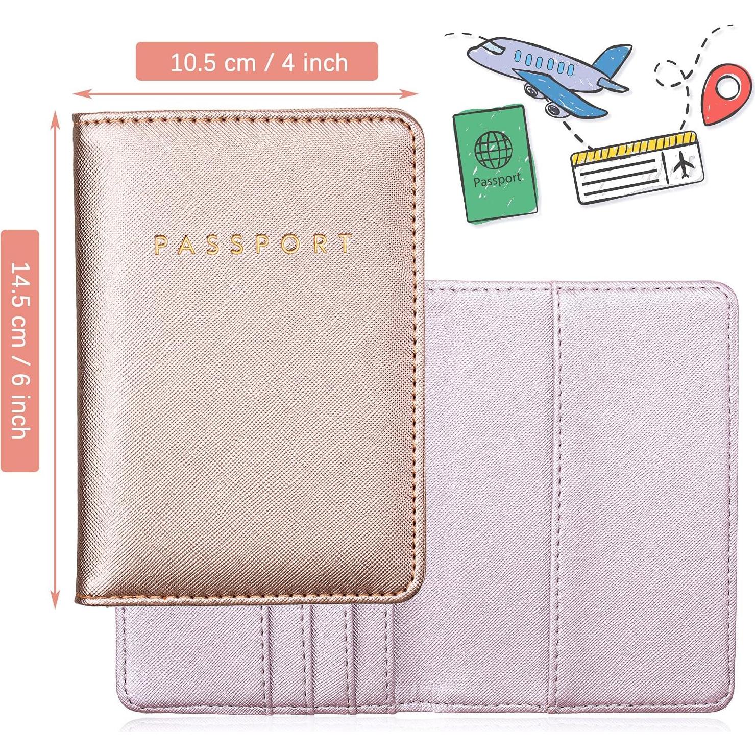 Set de Fundas de Pasaporte y Etiquetas Weewooday - Púrpura/Rosa