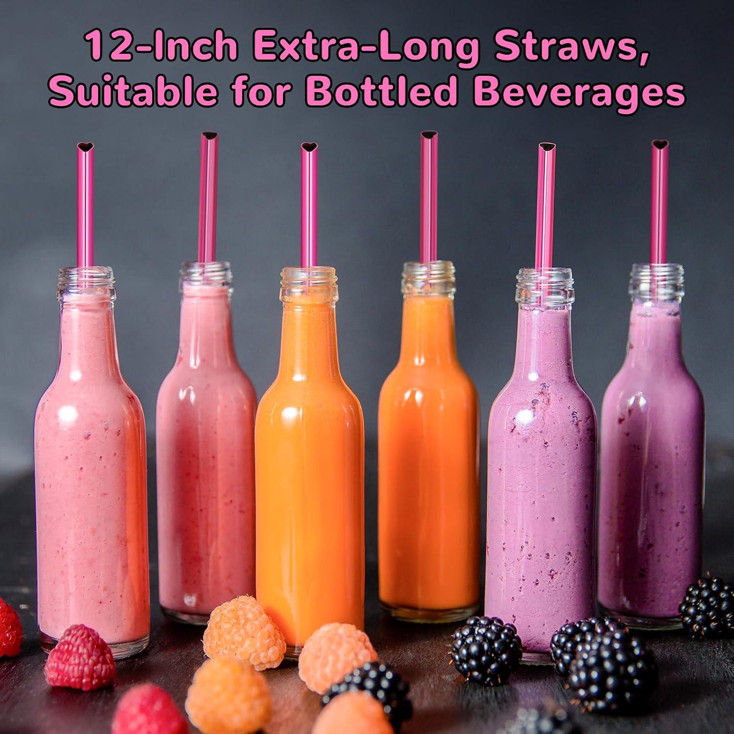 Pajitas Reutilizables NiHome Acero Inoxidable Corazón 30.48 cm