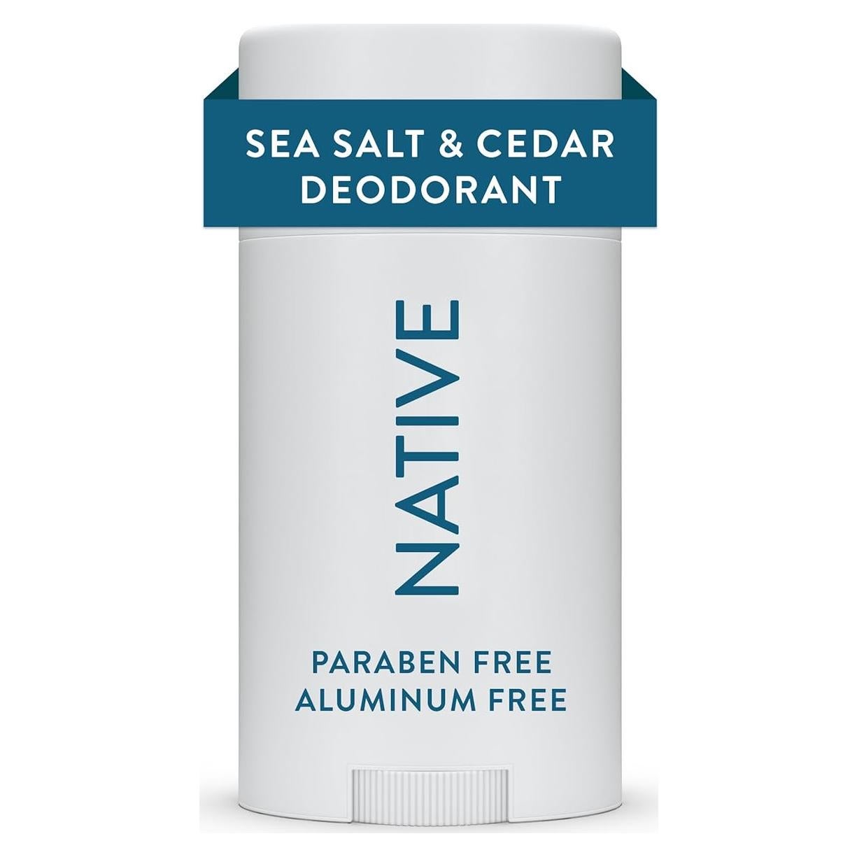 Desodorante Natural Nativo Sal Marina y Cedro 117g Libre de Aluminio