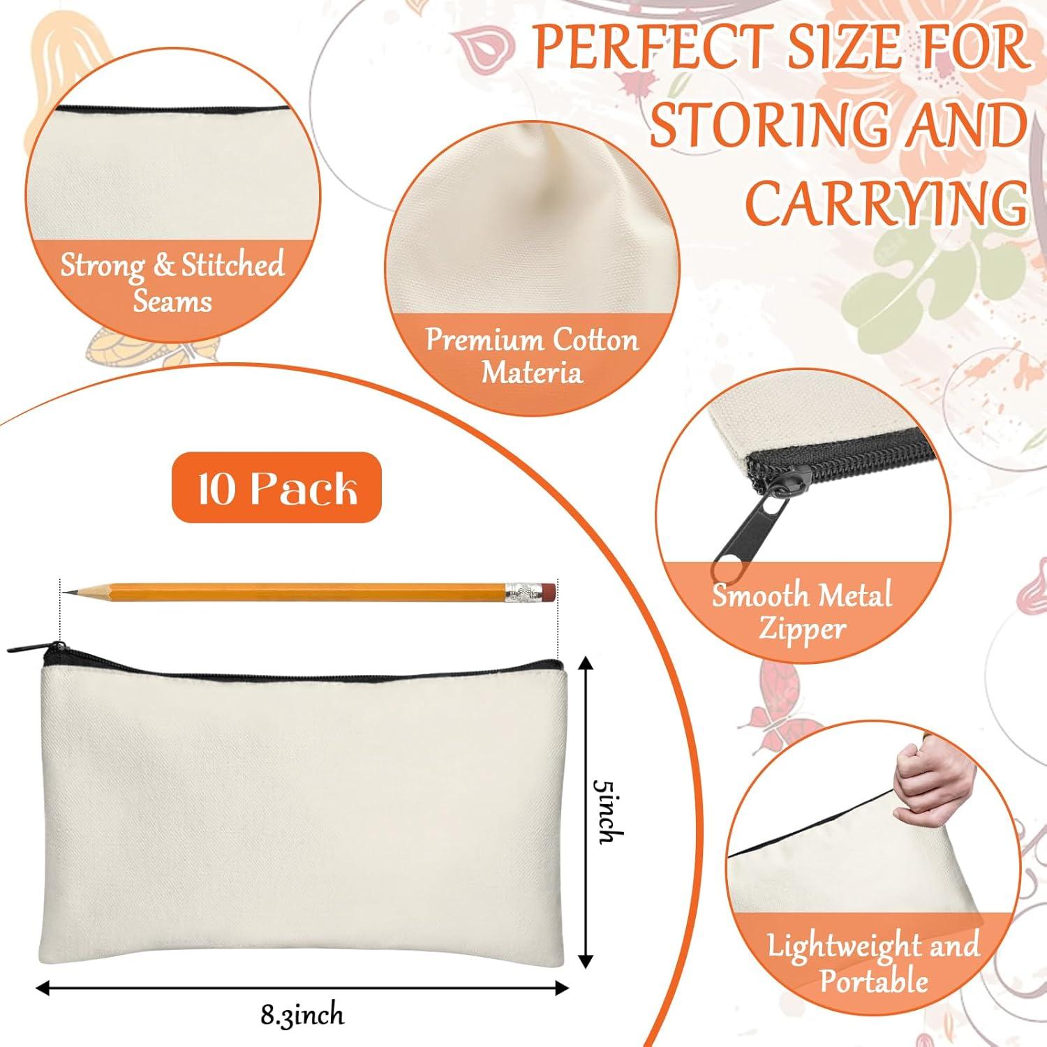 Estuche de Lápiz de Lienzo Legigo 10 Unidades 21x13 cm