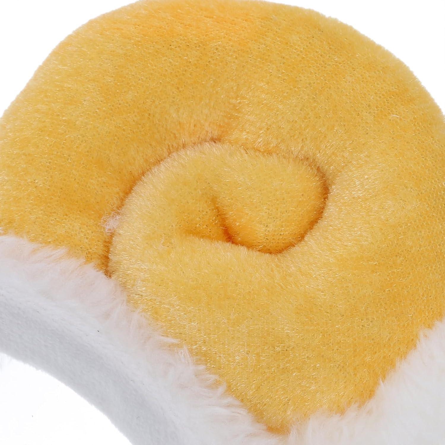 Diadema Espiral de Oveja PRETYZOOM Amarilla para Cuidado Facial