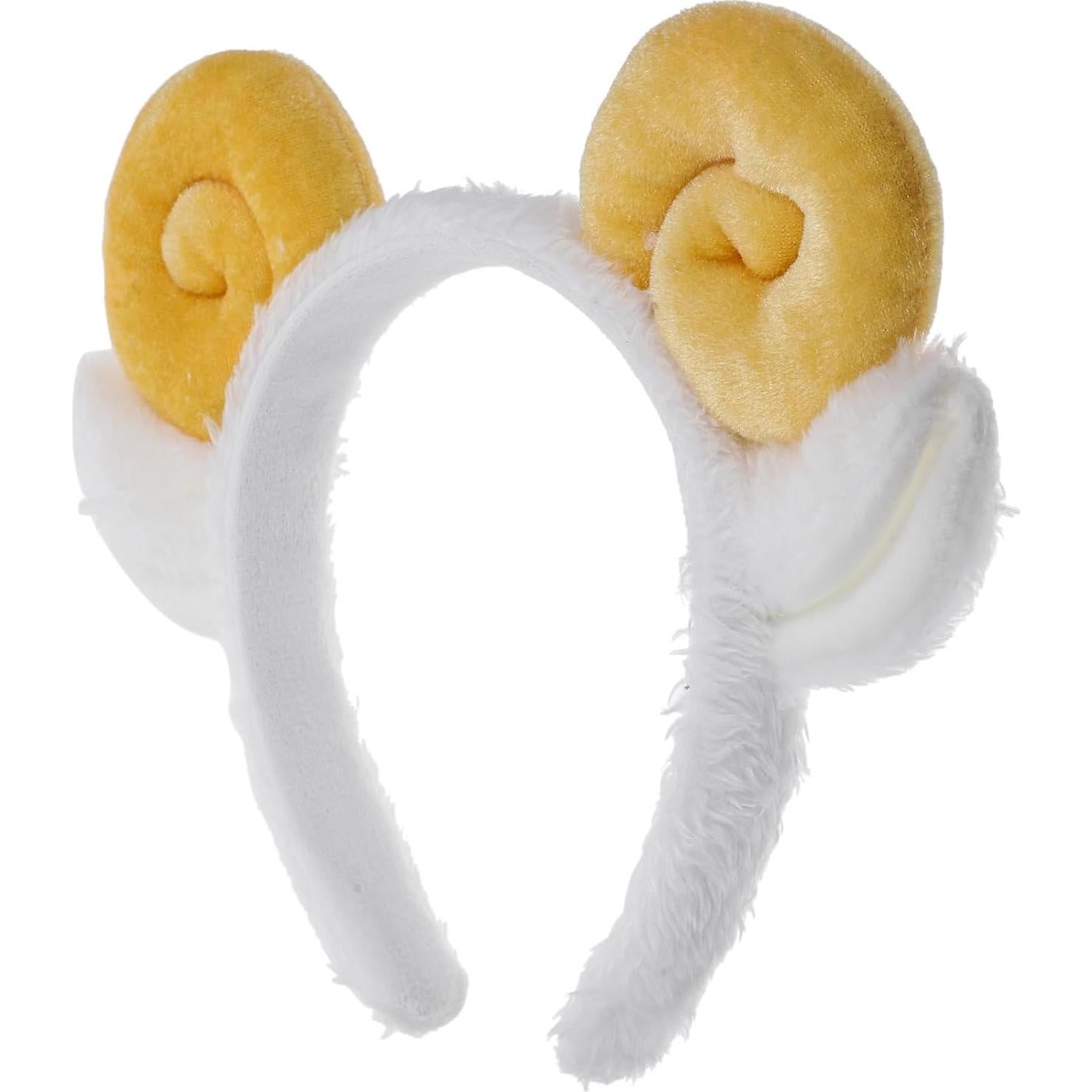 Diadema Espiral de Oveja PRETYZOOM Amarilla para Cuidado Facial