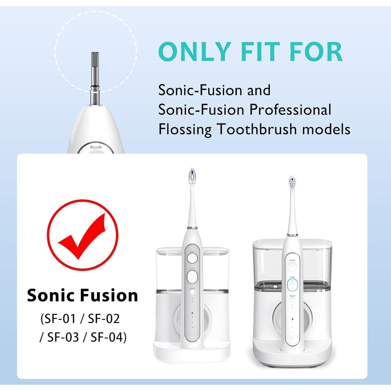 Cabezas de cepillo de repuesto Waterpik Sonic Fusion 3 unidades