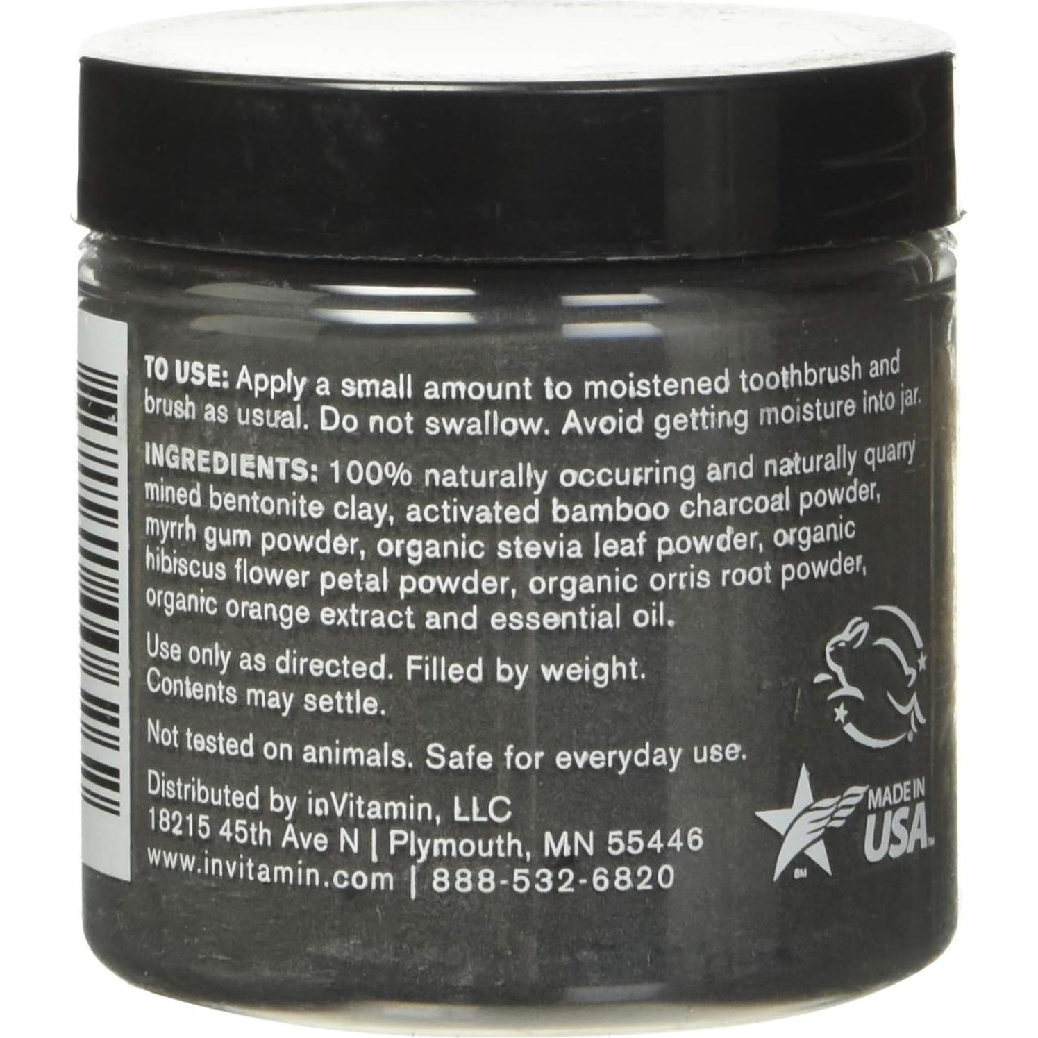 Polvo Dental Blanqueador beMndful 77g Carbón Activado Natural