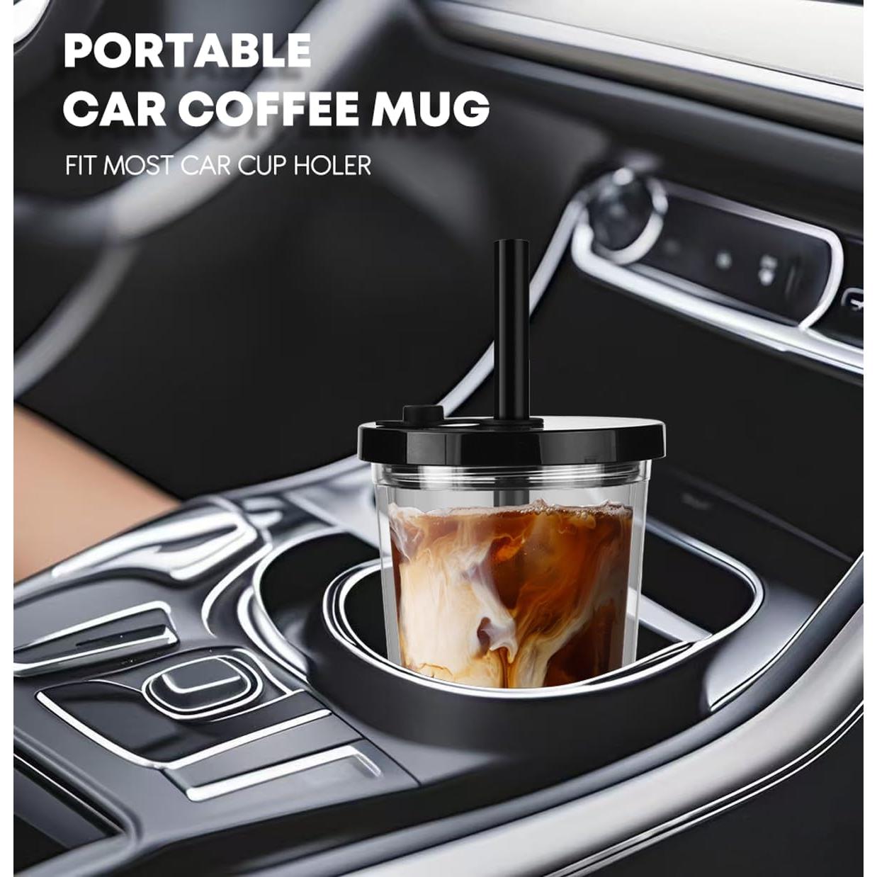 Taza de Café Helado Reutilizable ALINK 16 oz Doble Pared