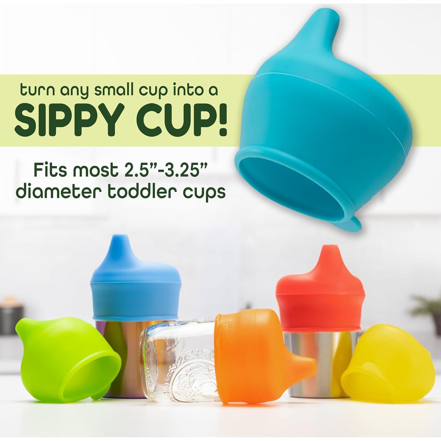 Tapa de Vaso de Silicona Healthy Sprouts - 3 Piezas, A Prueba de Derrames