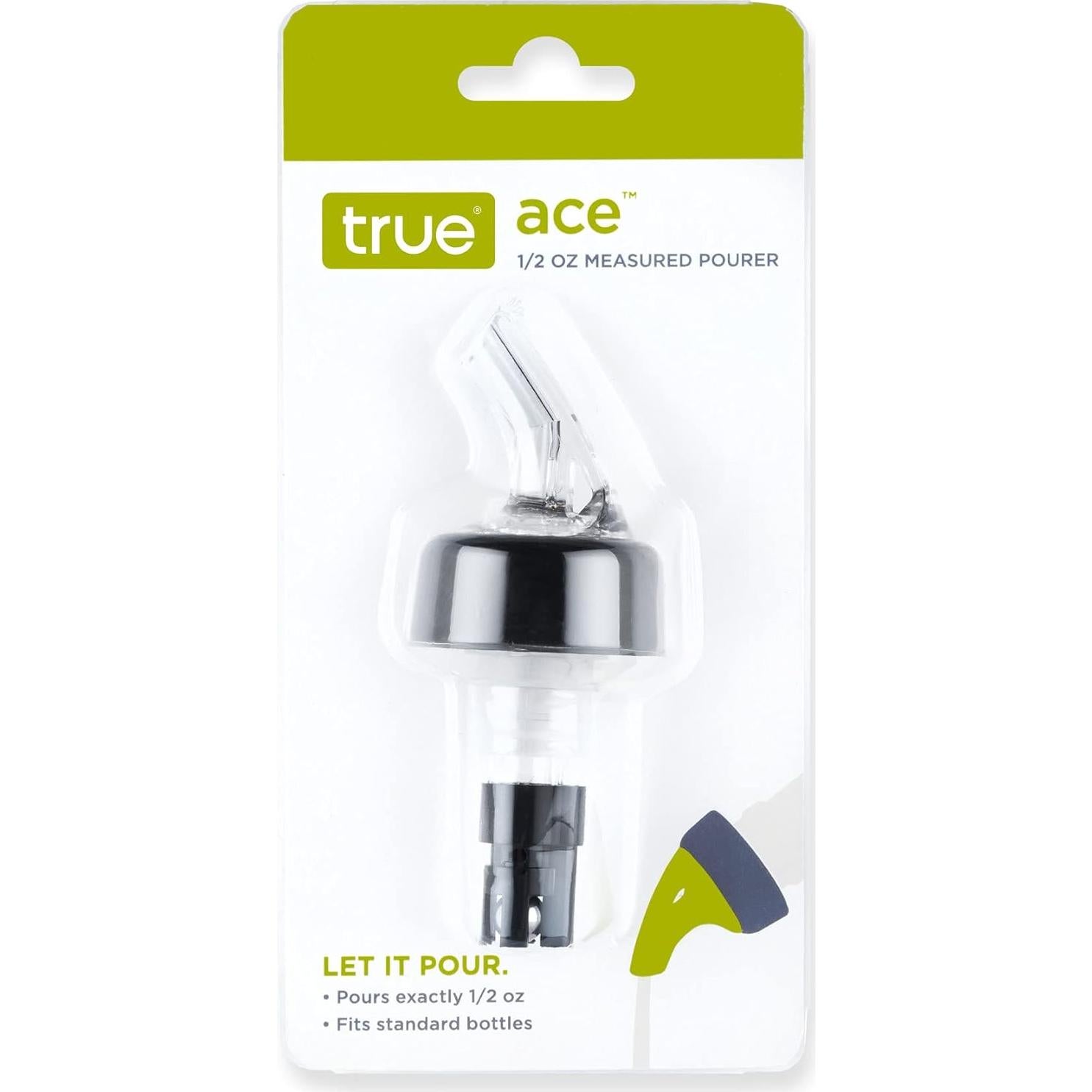 Vertedor Medido de Licor Verdadero 1/2 Onza Plástico Negro