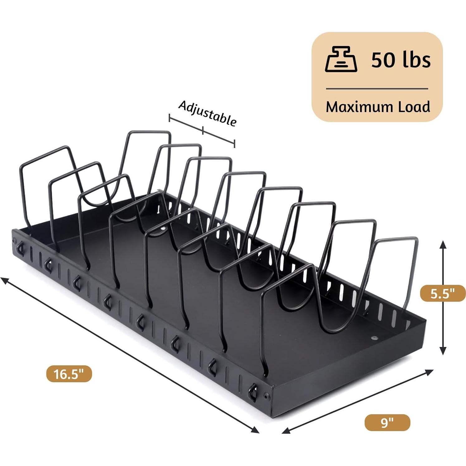 Organizador de Gabinete Extraíble XIAPIA con 8 Divisores Ajustables