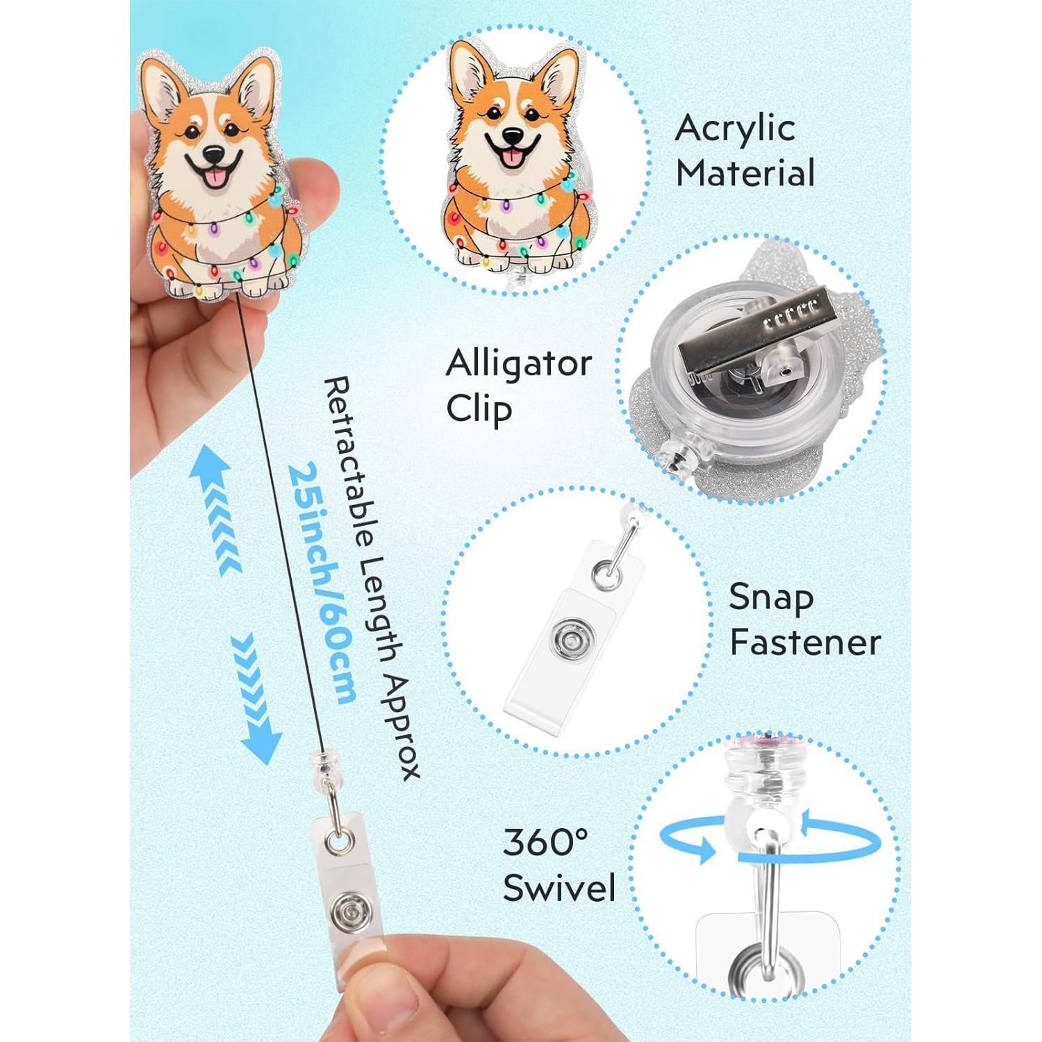 Carrete de Identificación Retráctil Zugzwang con Clip Cocodrilo