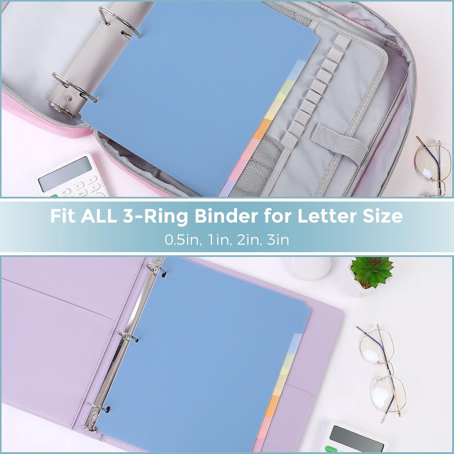 Divisores de Plástico SKYDUE 8 Pestañas para Carpeta 3 Anillas