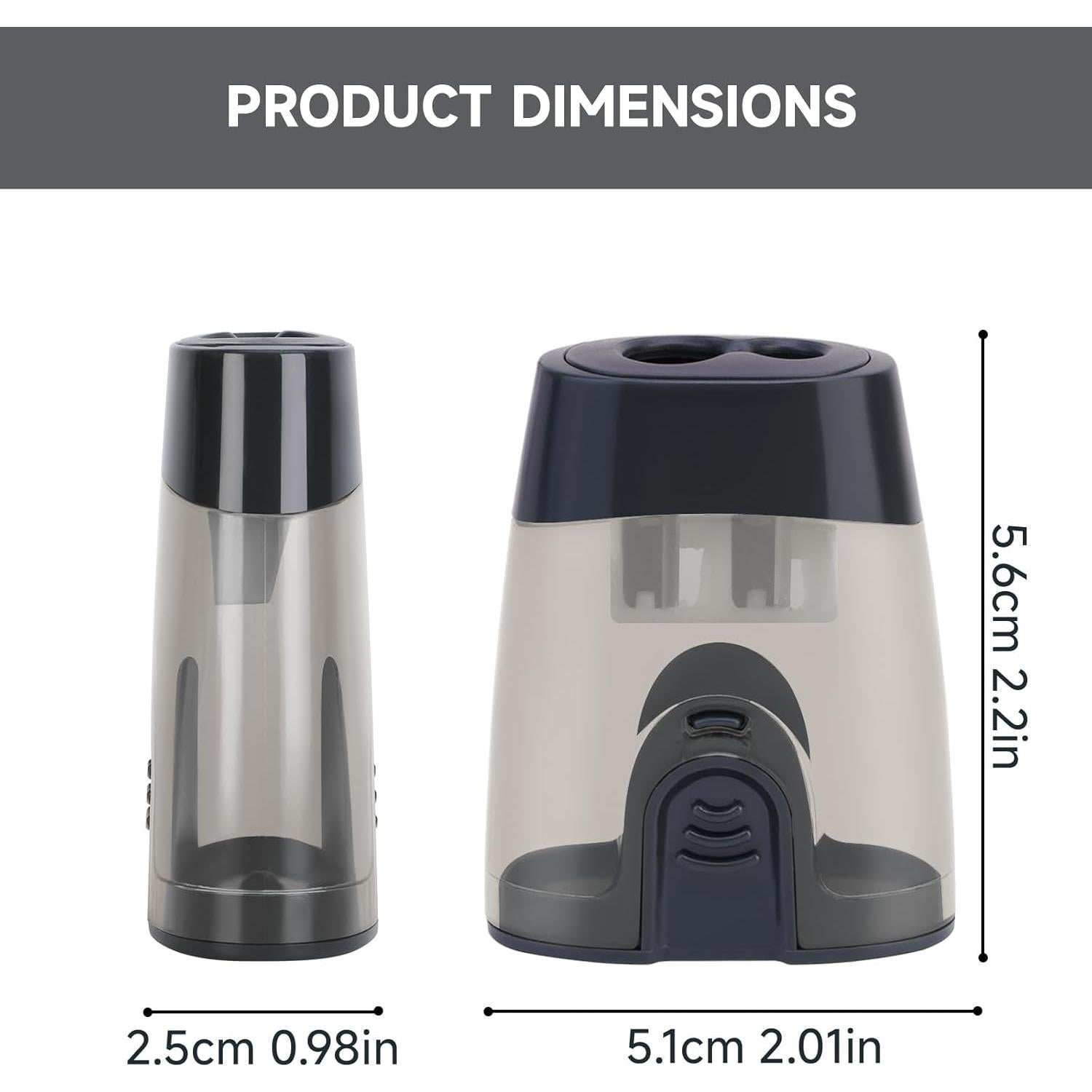 Sacapuntas Manual Eagle 2 Agujeros para Lápices Jumbo y Estándar