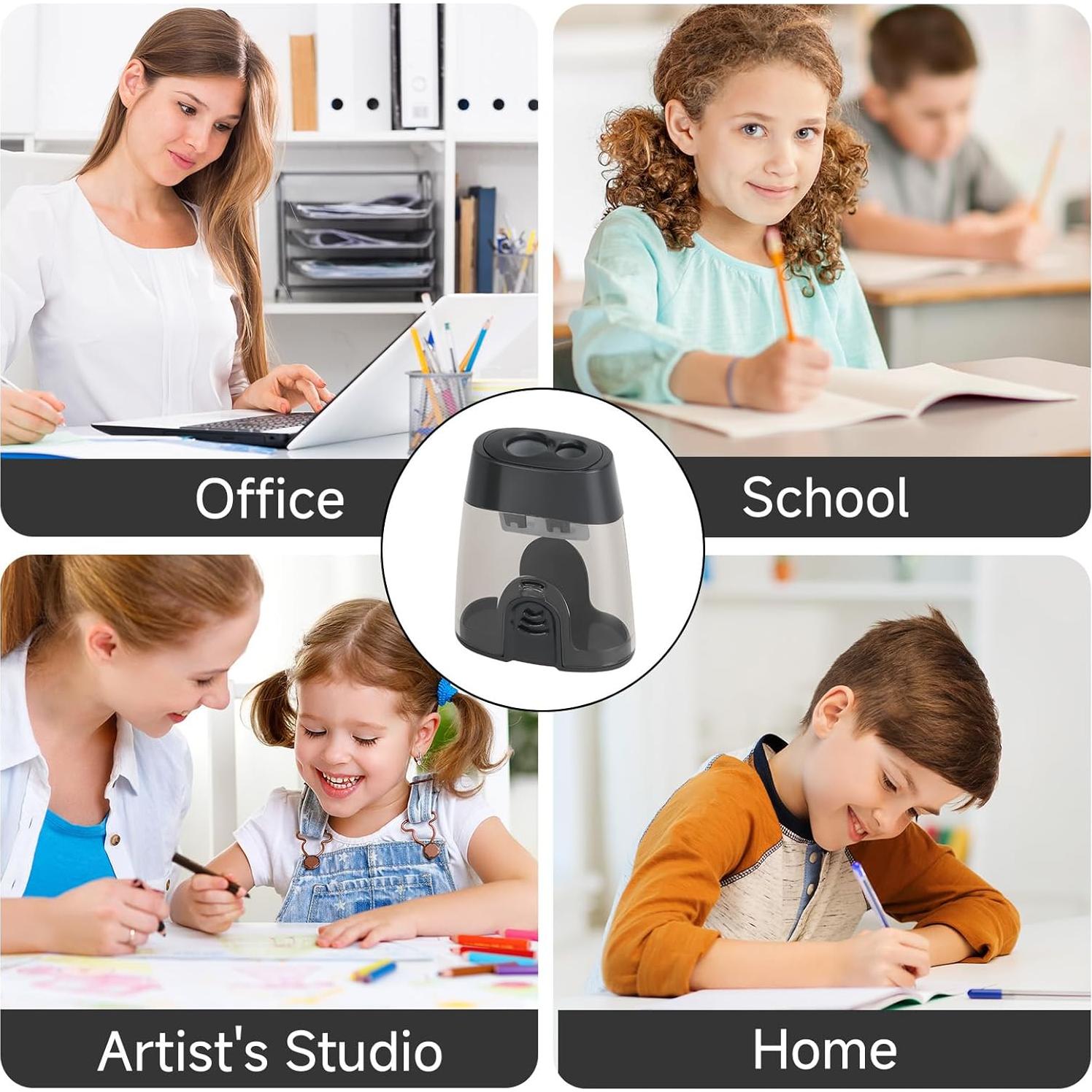 Sacapuntas Manual Eagle 2 Agujeros para Lápices Jumbo y Estándar