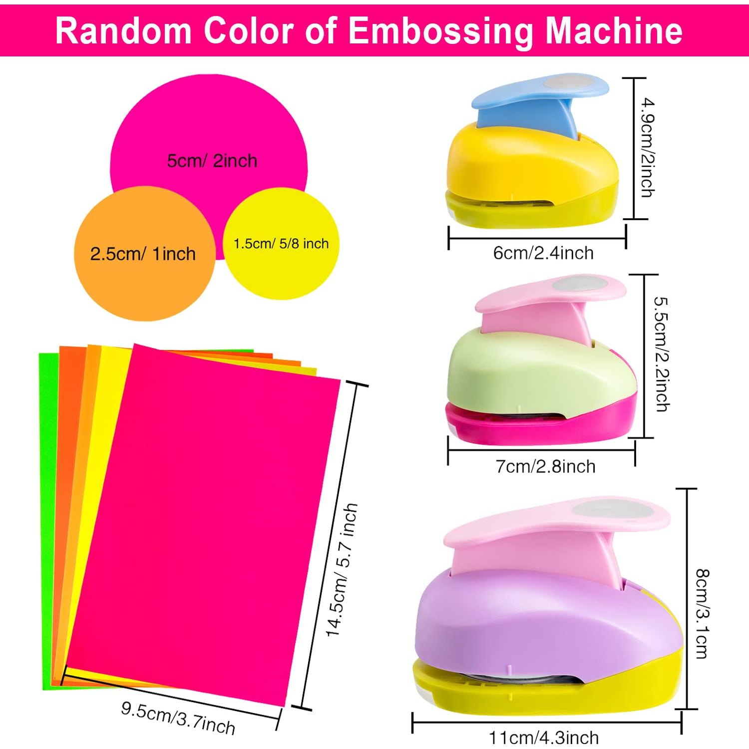 Perforadoras de Papel Chengu 3 Piezas Círculo 2,5 y 5 cm