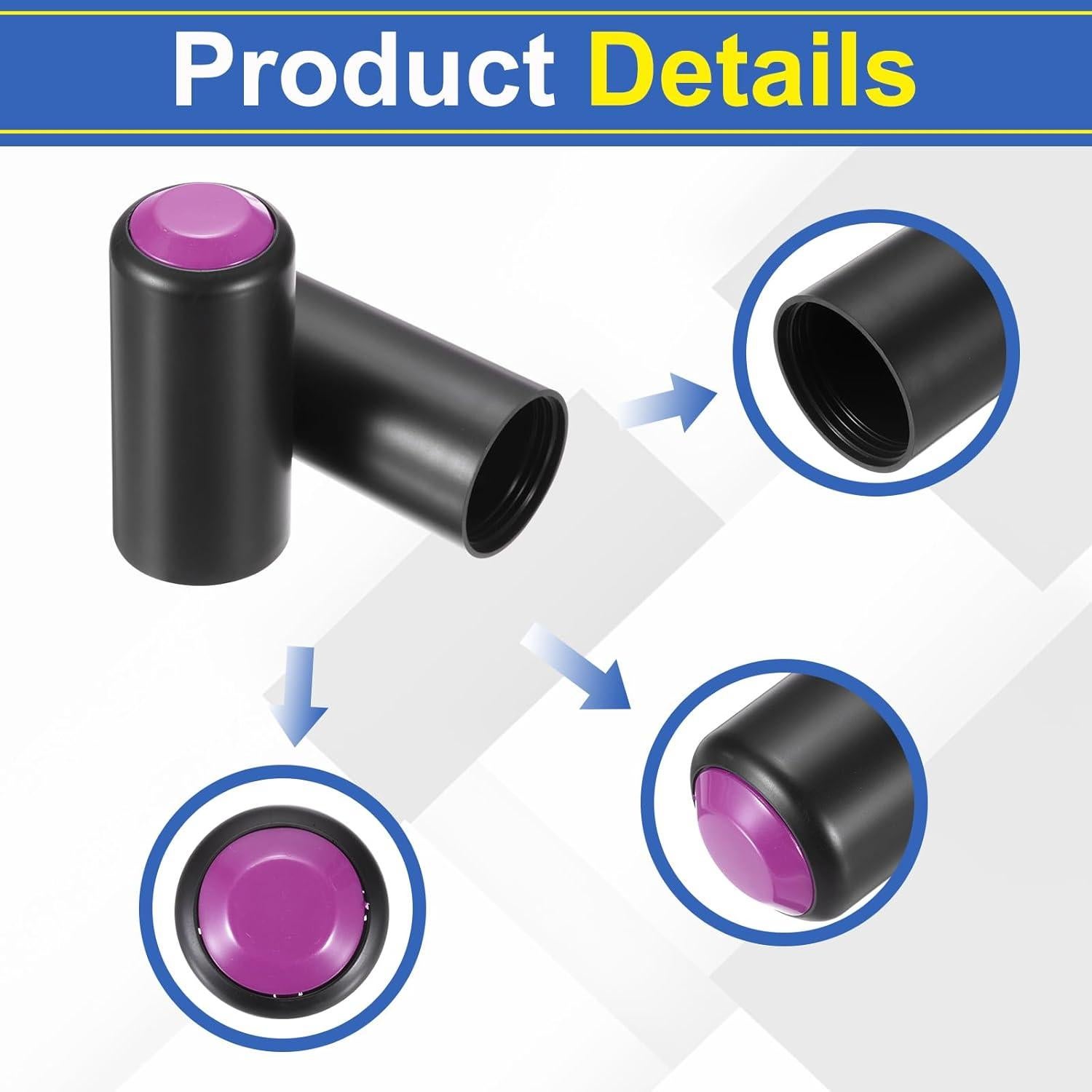 Tapa de Batería para Microscopio uxcell 4 Piezas 31mm