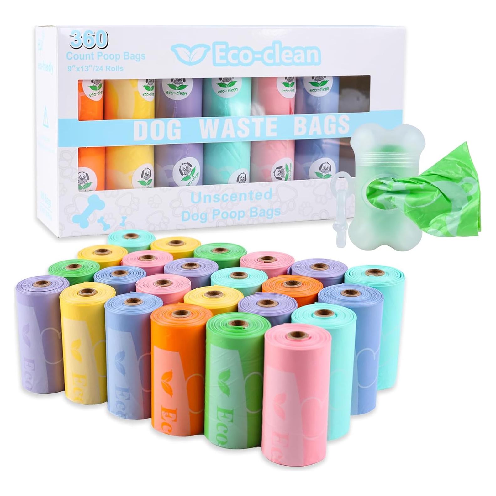 Bolsas de Poop para Perros ECO-CLEAN 360 Unidades Biodegradables