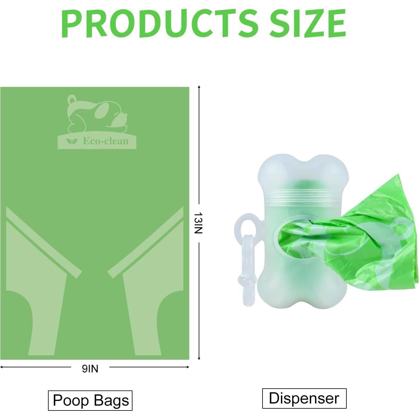 Bolsas de Poop para Perros ECO-CLEAN 360 Unidades Biodegradables