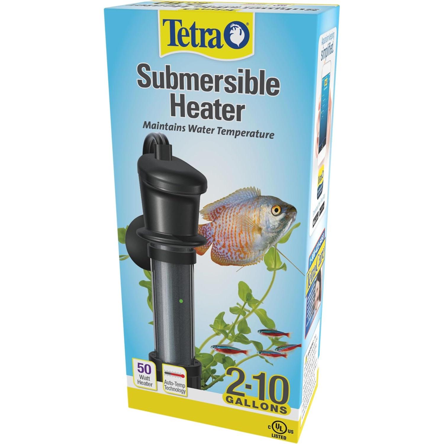 Calentador de Acuario Tetra HT 50W Sumergible 2-10 Galones