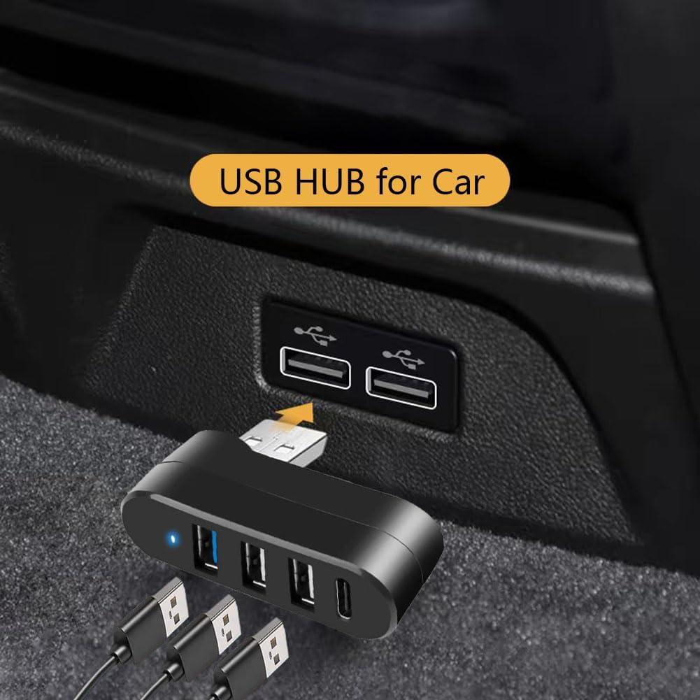 Hub USB 3.0 4 Puertos MVBOONE con USB C y Rotación 90°/180°