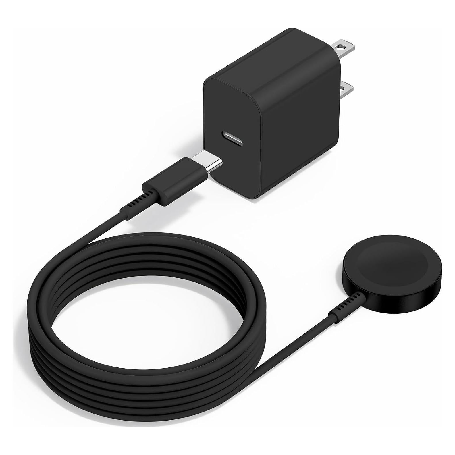 Cargador Magnético Rápido USB C para Apple Watch 1.83m Negro