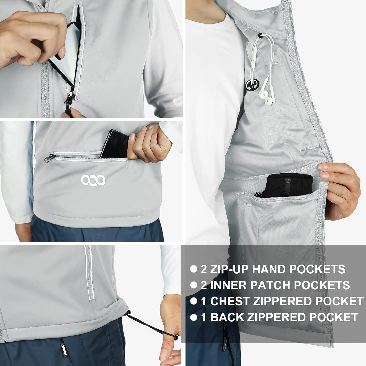 Chaleco de golf 33,000ft para hombres a prueba de viento