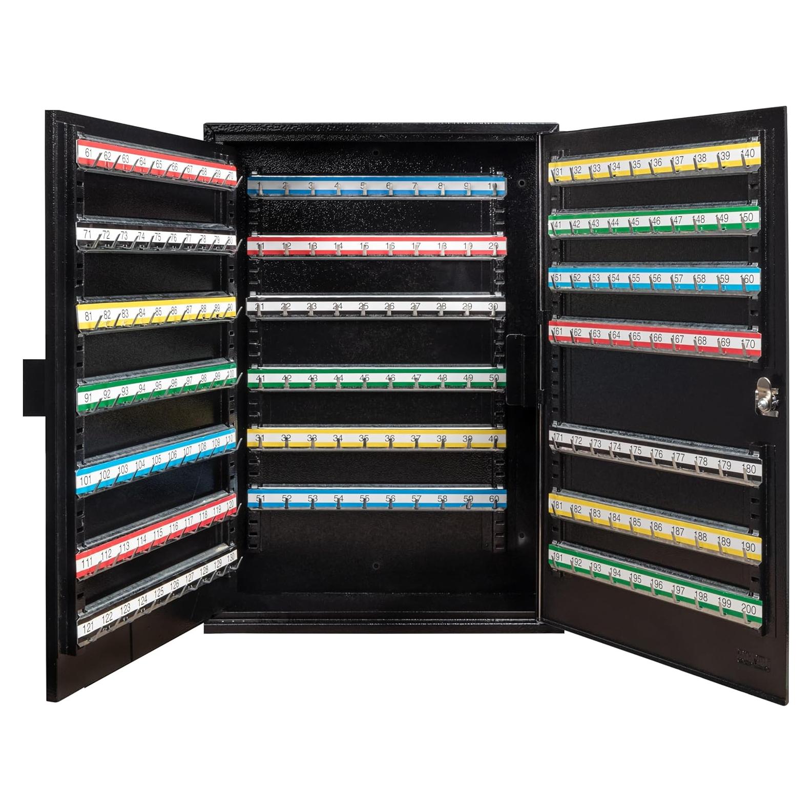 Gabinete de Llaves Durabox 200 Posiciones Negro - Acero Resistente