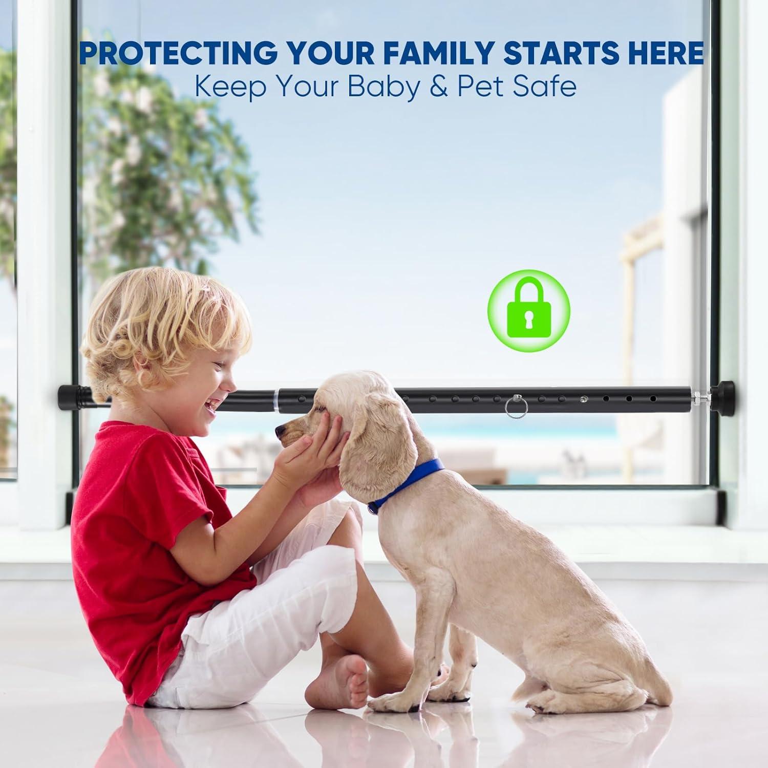 Barra de Seguridad Ajustable para Puertas y Ventanas Supforce 43-140 cm