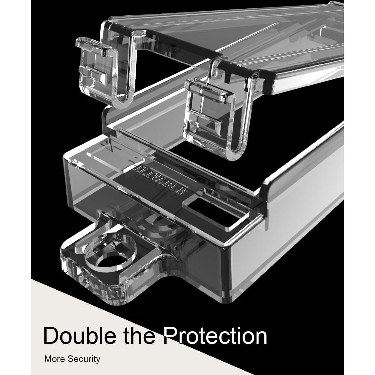 Cubierta de Interruptor de Luz ILIVABLE Transparente 1 Paquete