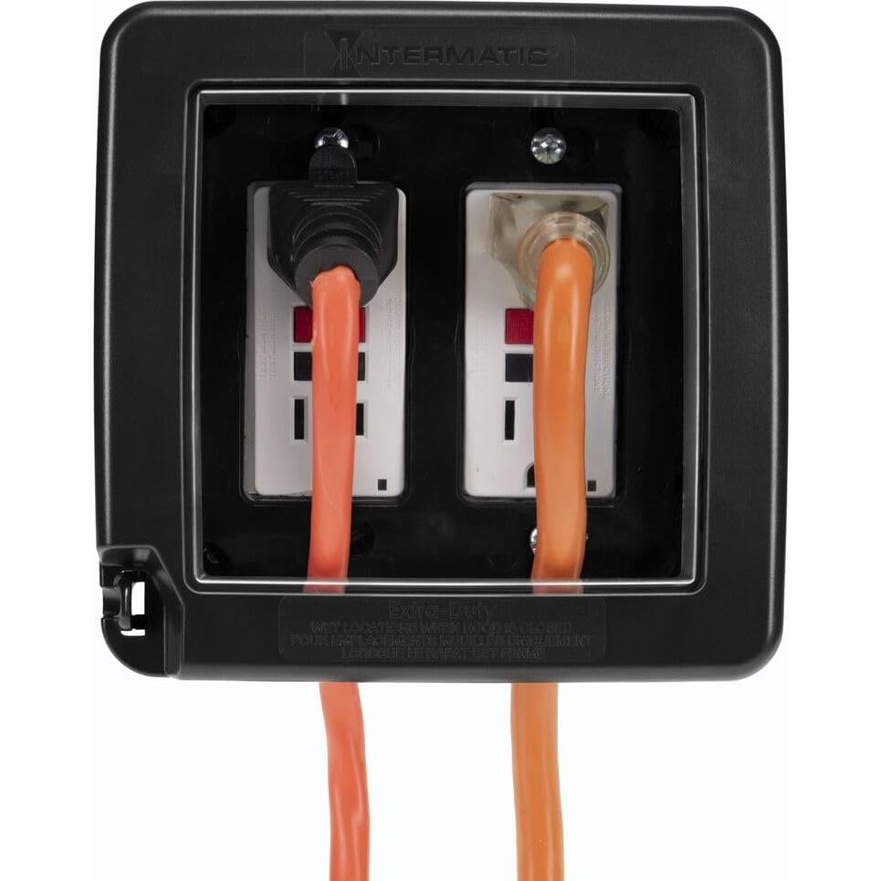 Cubierta a Prueba de Climas Intermatic WP7200BL Negra 9.9x9.9cm