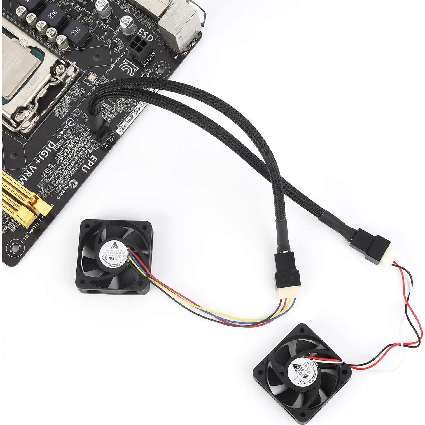 Cable Divisor de Ventilador PWM Aypzuke 1 a 2 - 3 Paquete