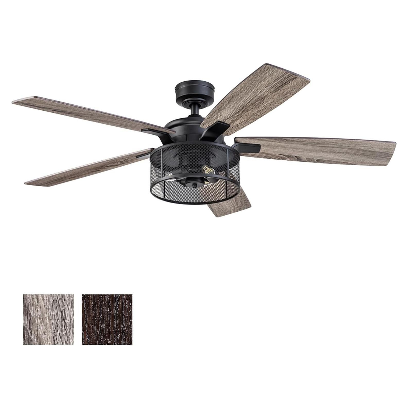 Ventilador de Techo Honeywell Carnegie 132 cm con Luz y Control Remoto