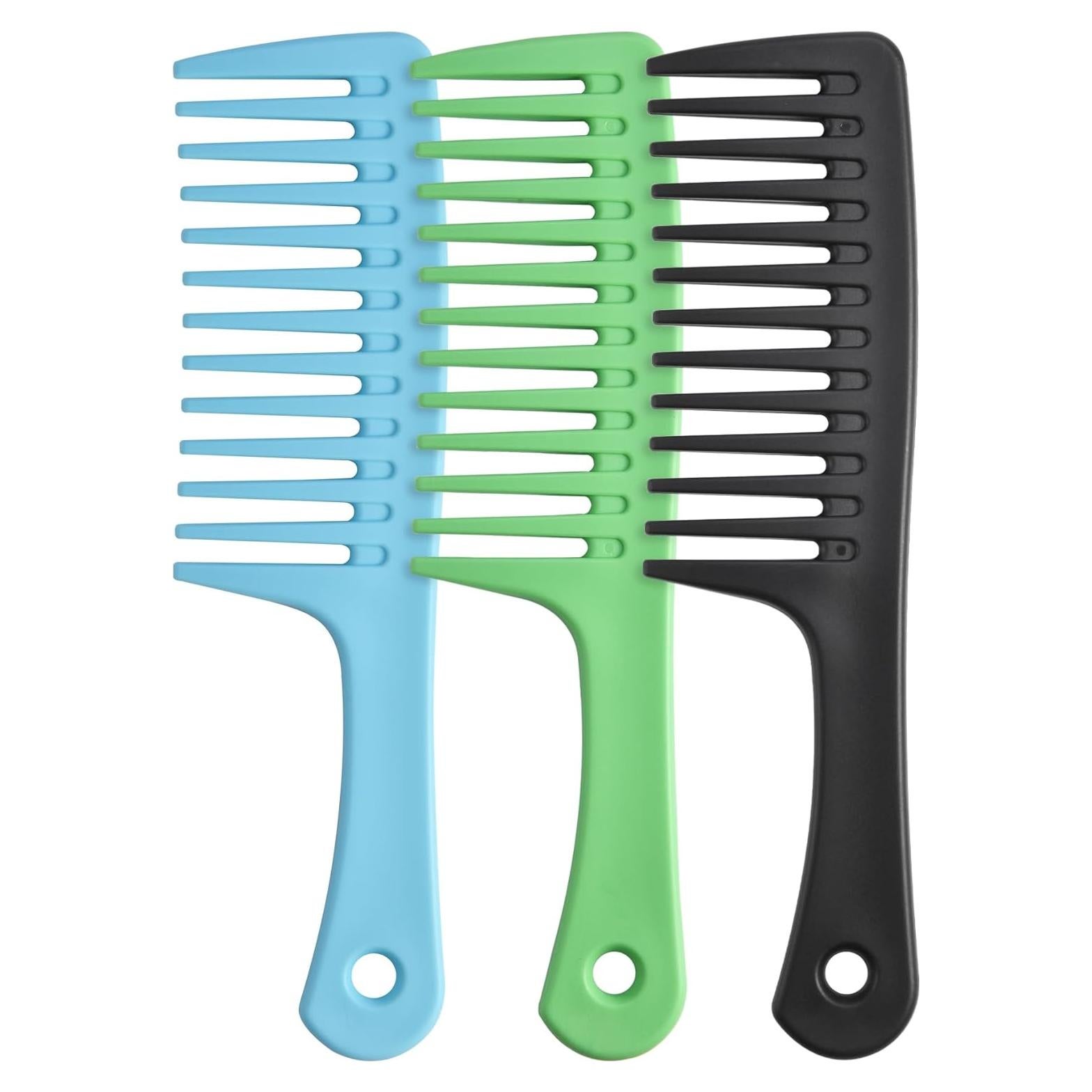 Peine de Dientes Anchos GAONSWOE para Cabello Rizado y Húmedo