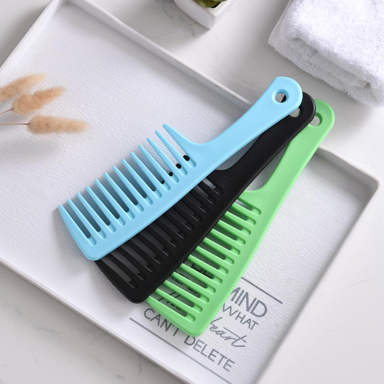 Peine de Dientes Anchos GAONSWOE para Cabello Rizado y Húmedo