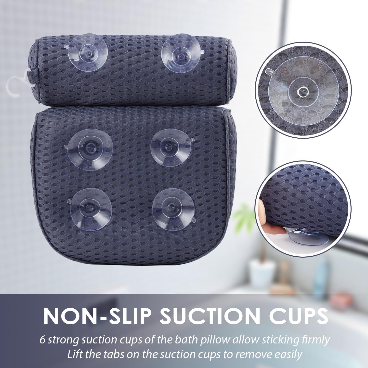 Almohada de Baño AEROiVi de Malla Espaciadora - Soporte Cabeza y Cuello