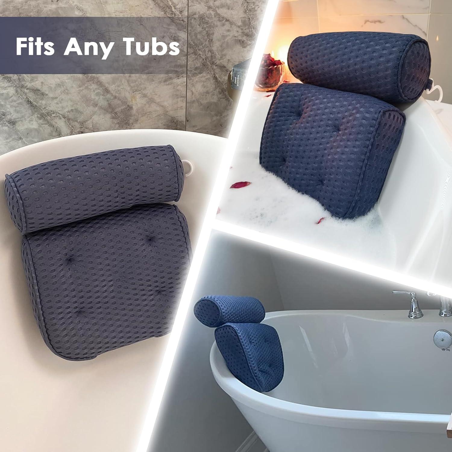 Almohada de Baño AEROiVi de Malla Espaciadora - Soporte Cabeza y Cuello
