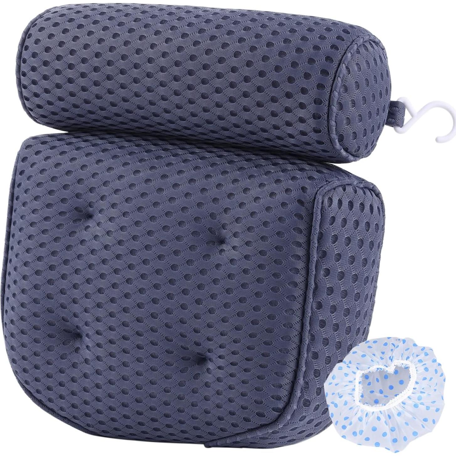 Almohada de Baño AEROiVi de Malla Espaciadora - Soporte Cabeza y Cuello