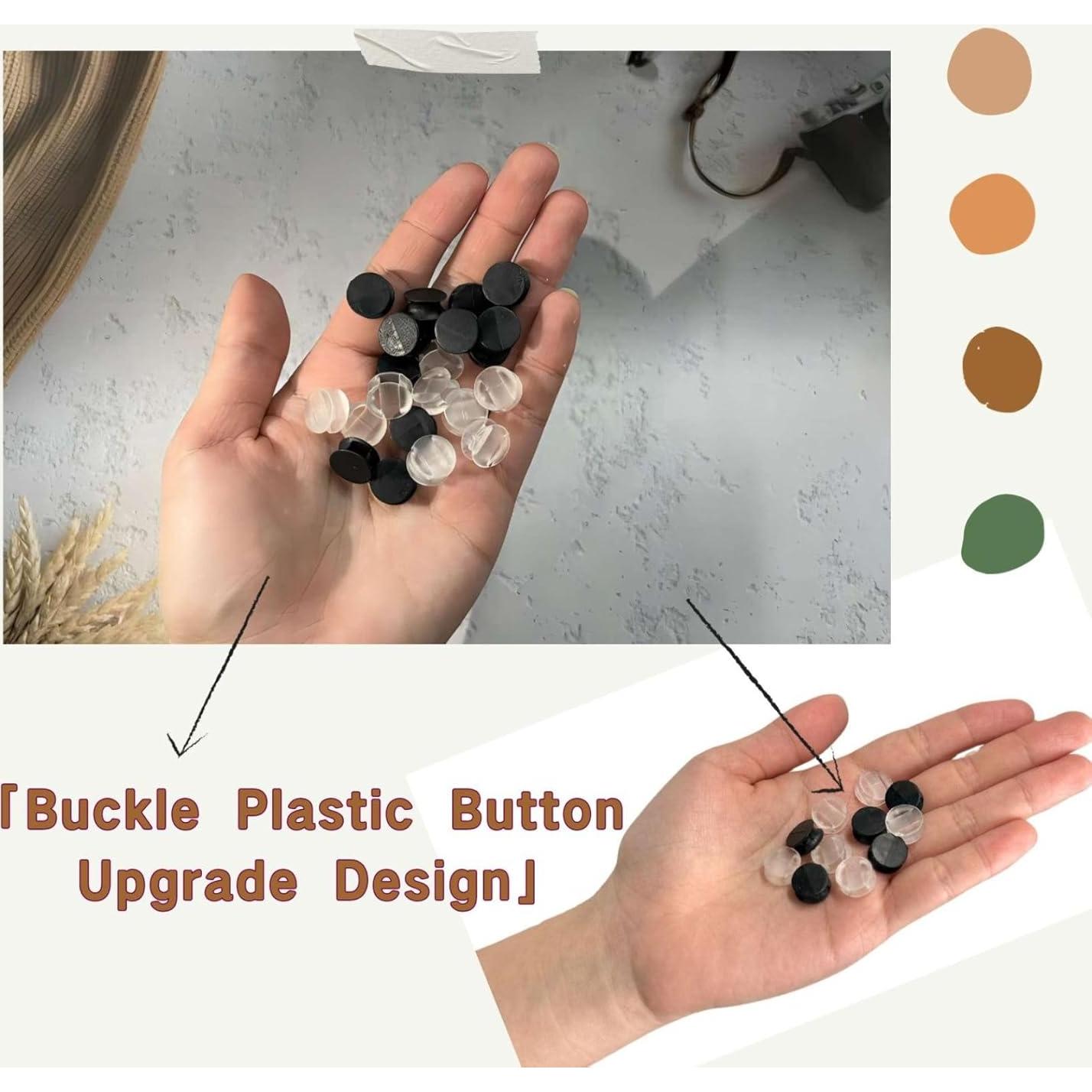 200 Botones de Plástico para Zapatos Meexzoom - Accesorios DIY